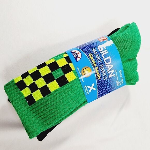 🏖 NWT Gamer Girl Boy Blacklight Activated Gaming Spandex Crew Cut Socks - Picture 3 of 4